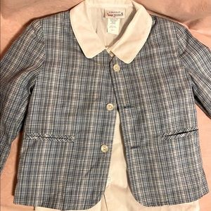 WEDDING Vintage WWP Toddler Suit Jacket & Shirt 3T